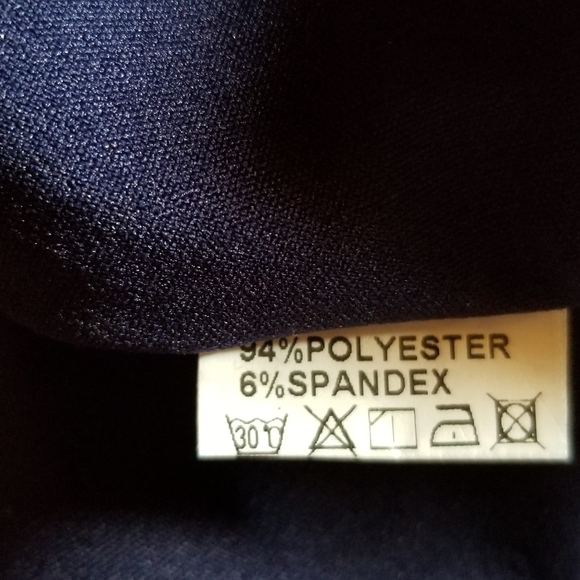 CUQY Off Shoulder Dress Hi Low Navy Blue Sz M - Picture 6 of 7